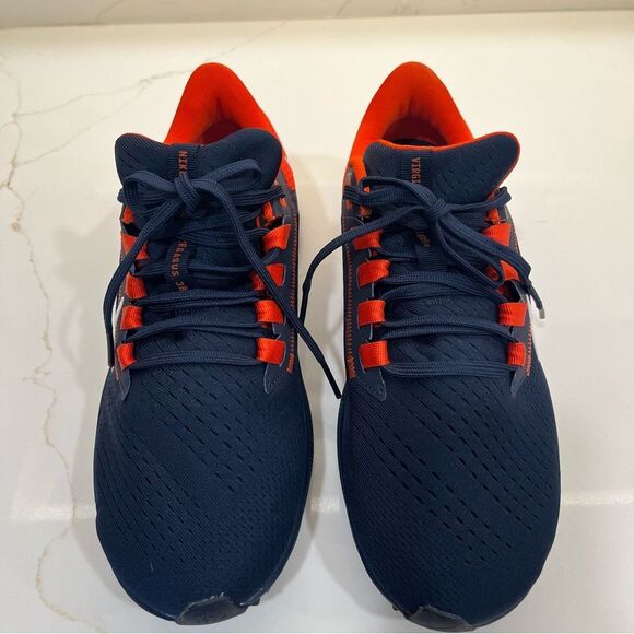 Nike Air Zoom Navy and Orange Running Shoes NWOT - Picture 3 of 11